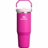 Stanley PMI  Iceflow Flip Straw Tumbler thermosbeker 890 ml violet blossom