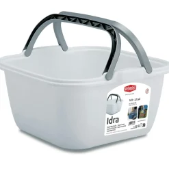 Stefanplast Vierkante afwasteil met hengsels 14 liter assorti