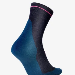 STOX Energy Socks  Merino Hiking wandel compressiesokken dames dark blue pink