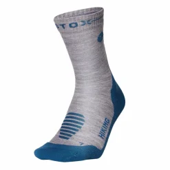 STOX Energy Socks  Merino Hiking wandel compressiesokken dames silver grey teal