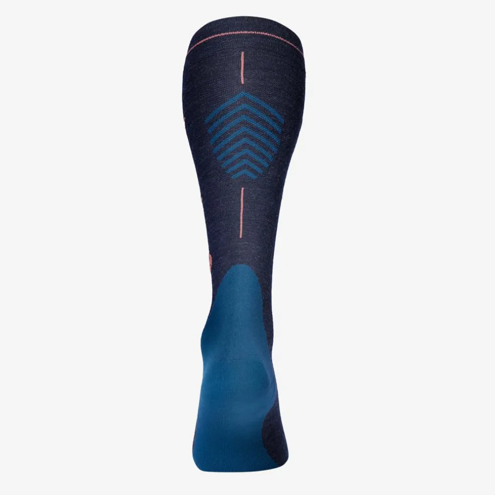 STOX Energy Socks Merino Hiking wandel compressiesokken dames dark blue coral