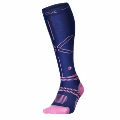 STOX Energy Socks Sports hardloop compressiesokken dames dark blue pink