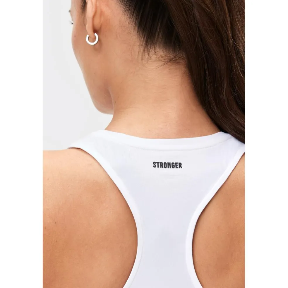 Stronger Airy Racerback tanktop dames white - M