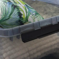 Sunware Comfort line opbergbox 45 liter transparant grijs  zwart