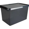 Sunware Comfort Line opbergbox 62 liter transparant grijs  zwart