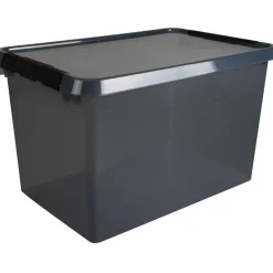 Sunware Comfort Line opbergbox 62 liter transparant grijs zwart