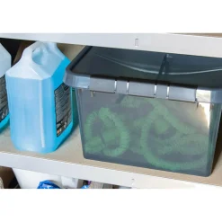 Sunware Comfort Line opbergbox 36 liter transparant grijs zwart