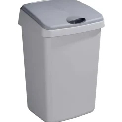 Sunware Delta prullenbak met klep 25 liter grijs