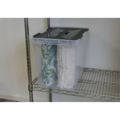 Sunware Onyx opbergbox 40 liter transparant antraciet