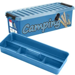 Sunware Q-Line Camping opbergbox 9,5 liter blauw