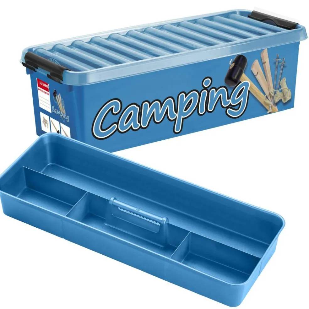 Sunware Q-Line Camping opbergbox 9,5 liter blauw
