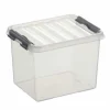 Sunware Q-Line opbergbox 3 liter transparant metaal