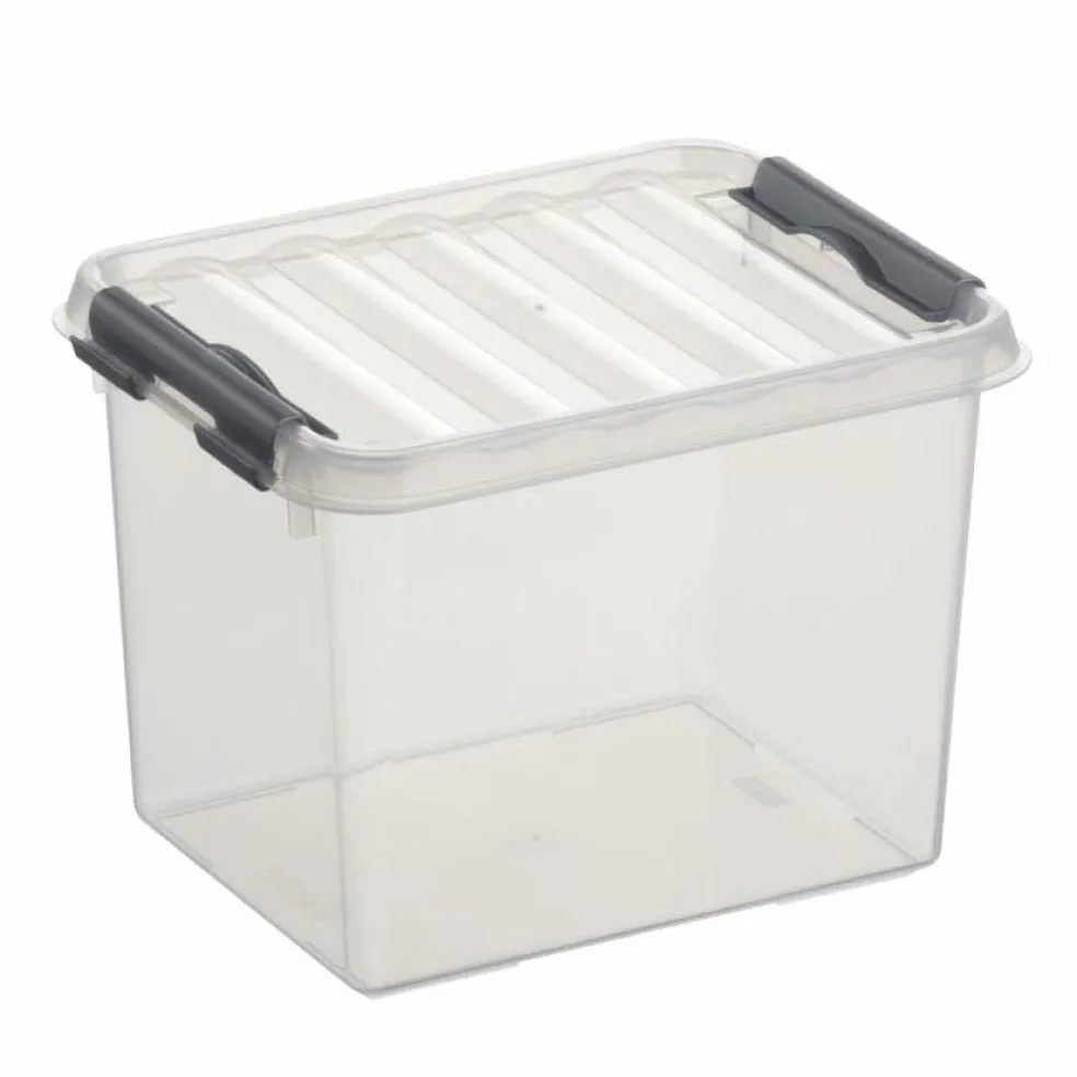Sunware Q-Line opbergbox 3 liter transparant metaal