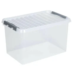 Sunware Q-Line opbergbox 62 liter transparant metaal
