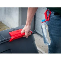 Sunware Q-line opbergbox 130 liter antraciet rood