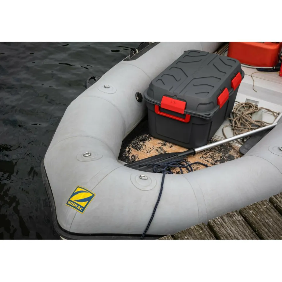 Sunware Q-line opbergbox 130 liter antraciet rood