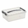 Sunware Q-Line opbergbox 4 liter transparant metaal