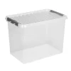 Sunware Q-Line opbergbox 72 liter transparant metaal