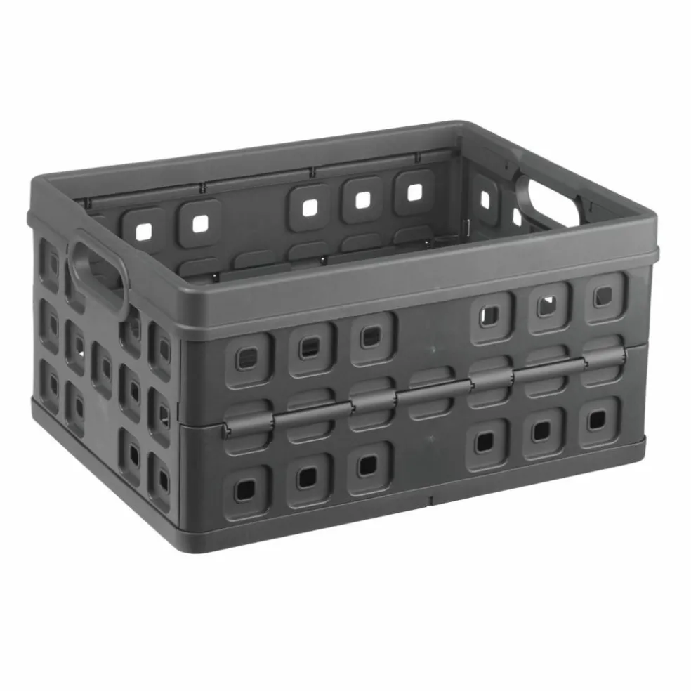 Sunware Square Folda vouwkrat 46 liter antraciet