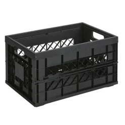 Sunware Square Heavy Duty vouwkrat 45 liter zwart