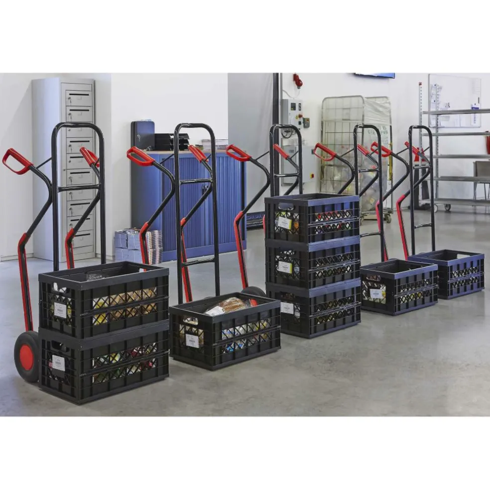 Sunware Square Heavy Duty vouwkrat 45 liter zwart