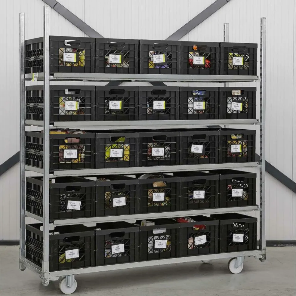 Sunware Square Heavy Duty vouwkrat 45 liter zwart