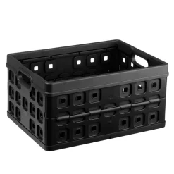 Sunware Square vouwkrat 32 liter zwart