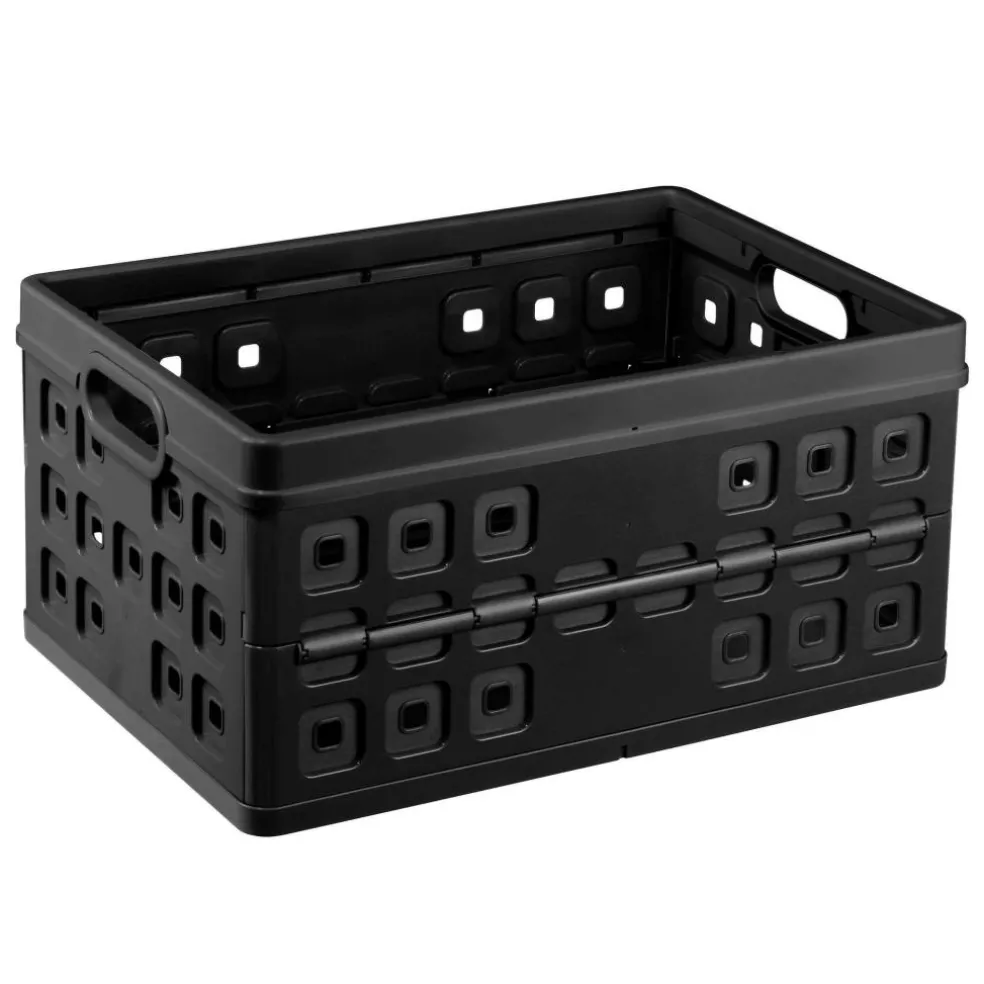 Sunware Square vouwkrat 46 liter zwart