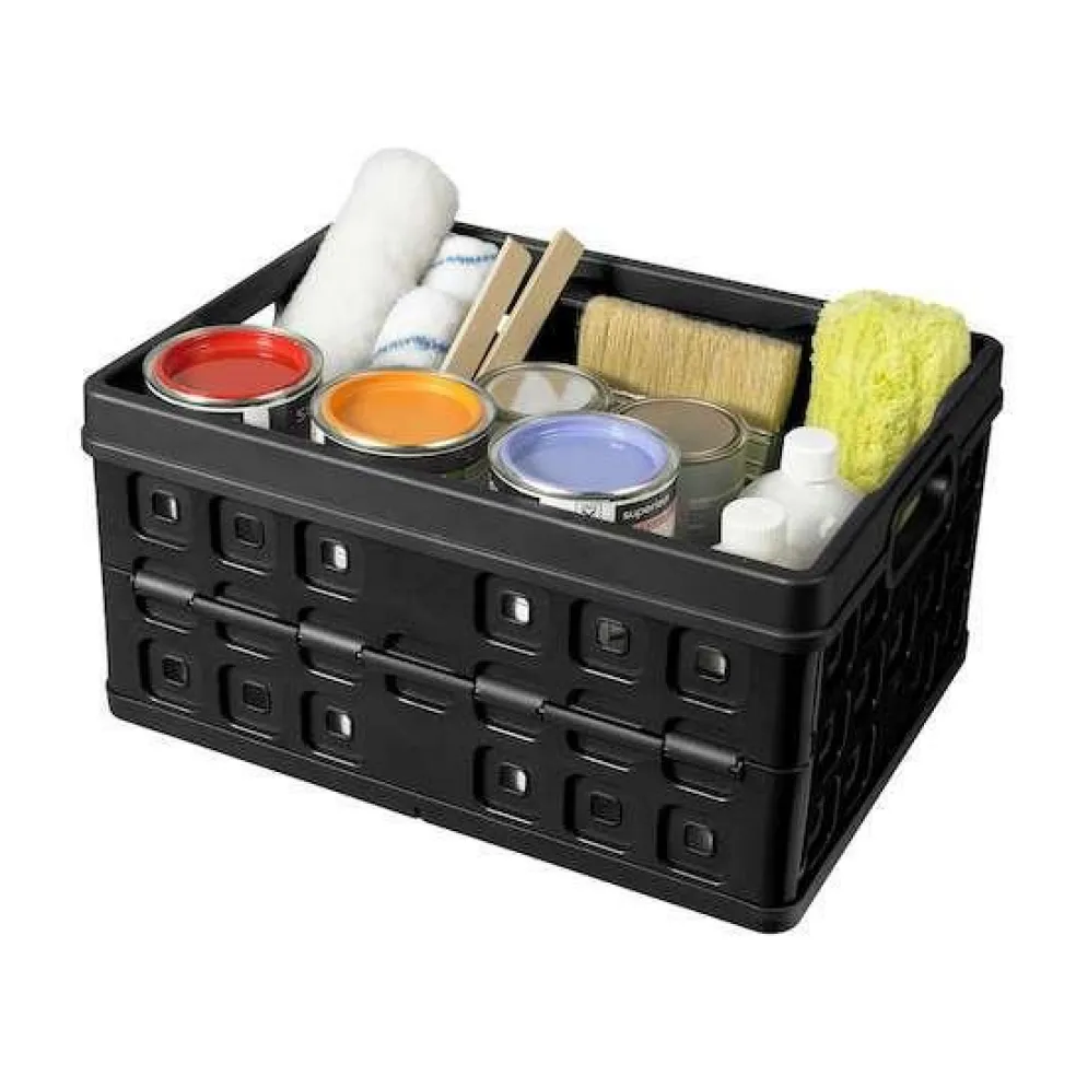 Sunware Square vouwkrat 46 liter zwart