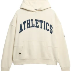 Superdry Athletic Essentials hoodie dames desert bone off white