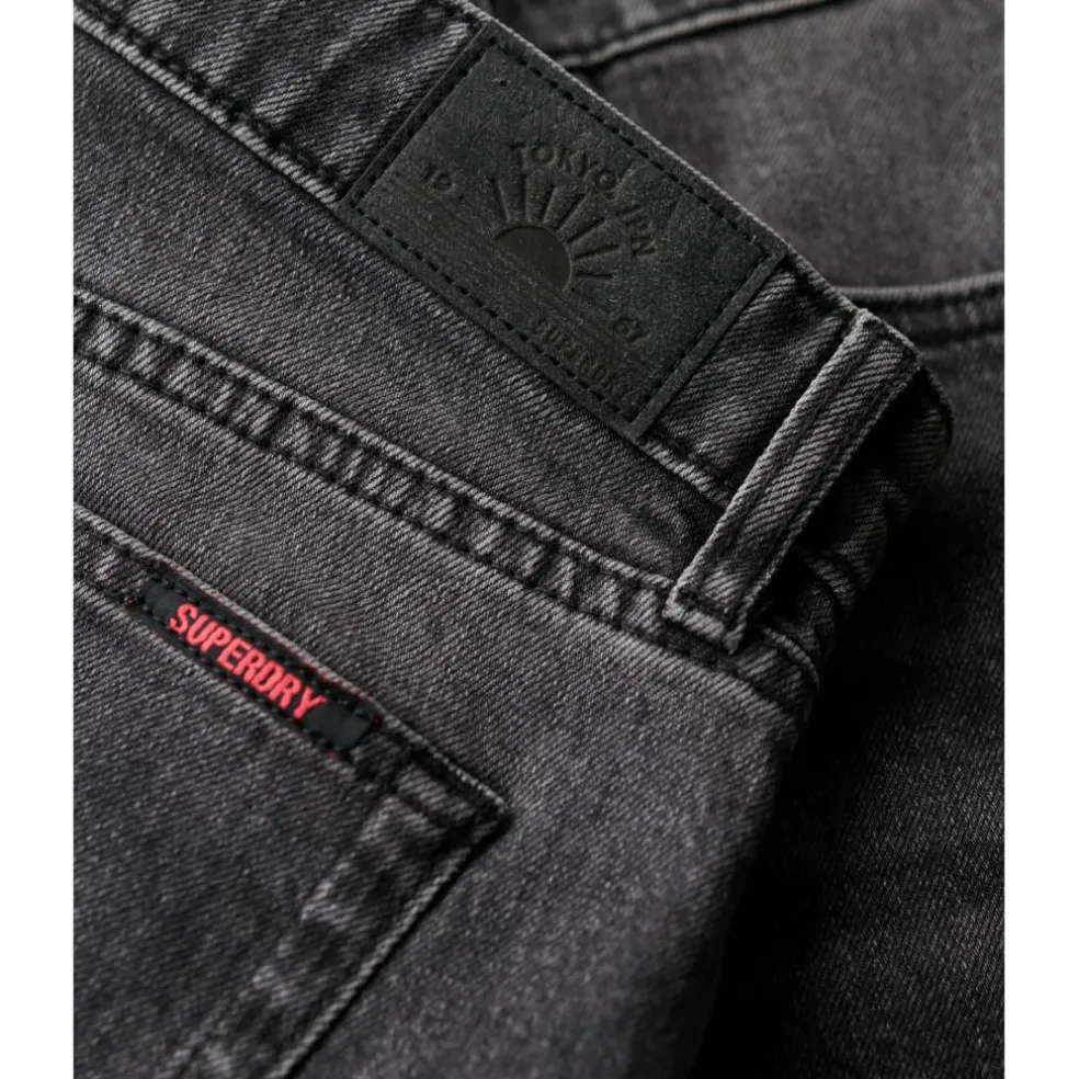 Superdry Cut Off short dames black stone