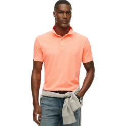 Superdry Essential polo heren dry fluro orange