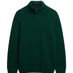 Superdry Henley sweater heren forest green