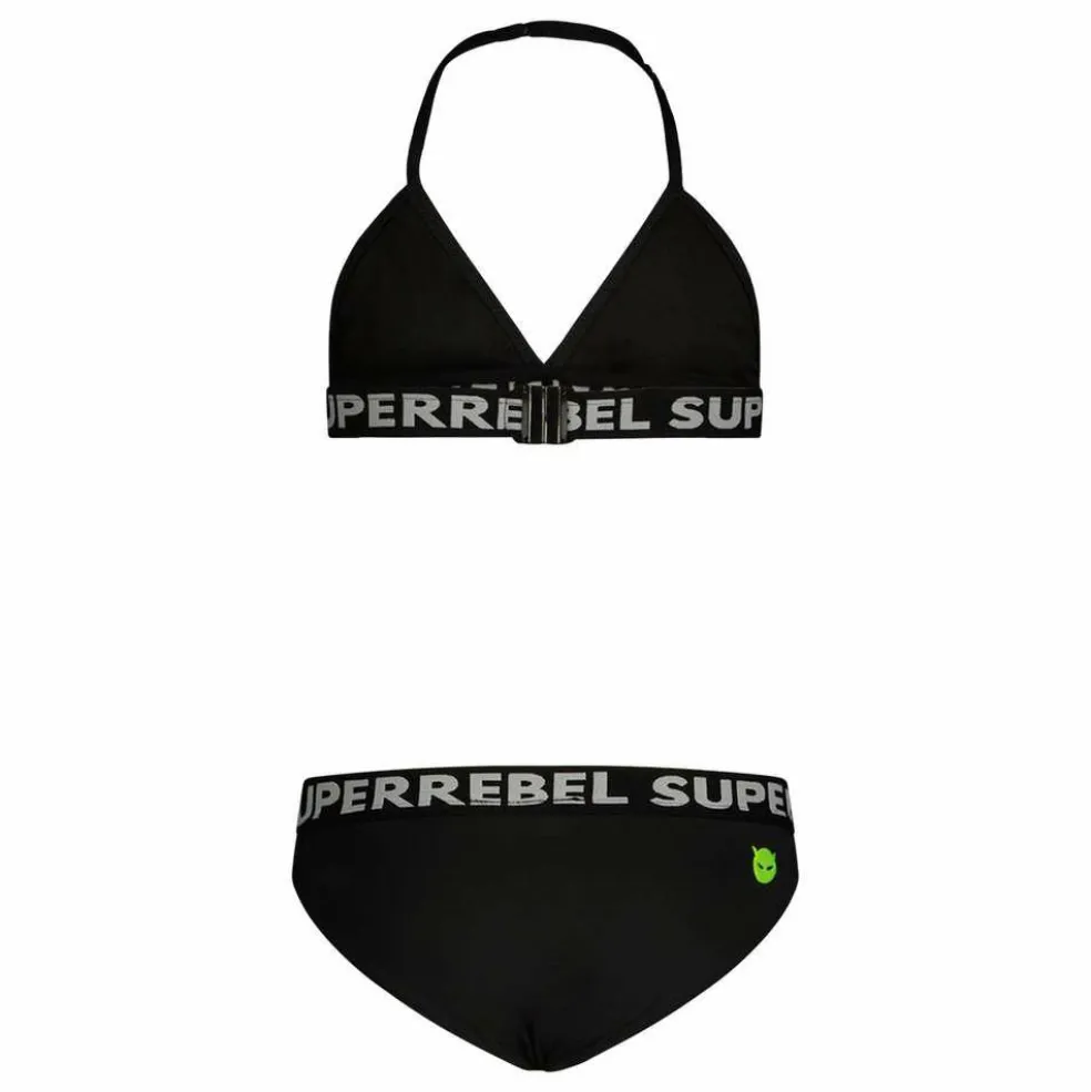 SuperRebel Isla triangle bikini junior black