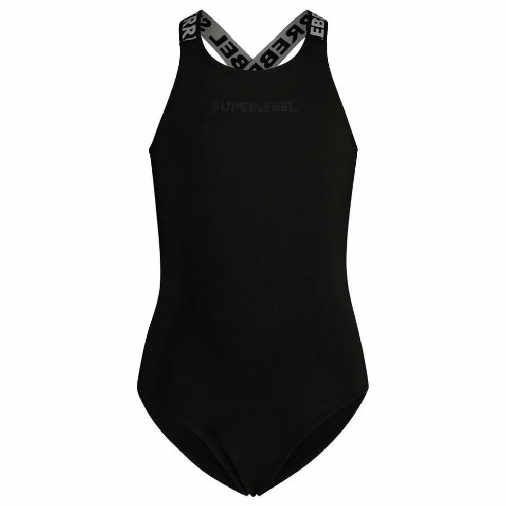 SuperRebel Venice badpak junior zwart