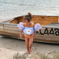 Swim Essentials Puddle Jumper zwemvest 2 tot 6 jaar - 15 tot 30 kg lila hartjes