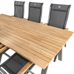 TASTE by 4 Seasons  Ambassador 240 x 100 cm Alice 6 tuinset teak