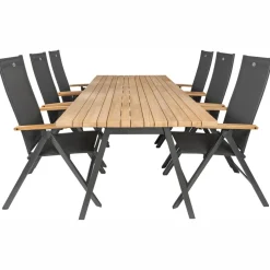 TASTE by 4 Seasons  Ambassador 240 x 100 cm Aruba 6 tuinset teak