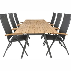 TASTE by 4 Seasons  Ambassador 240 x 100 cm Troy 6 tuinset teak