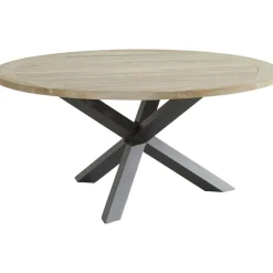 TASTE by 4 Seasons  Louvre tuintafel ø 160 antraciet teak