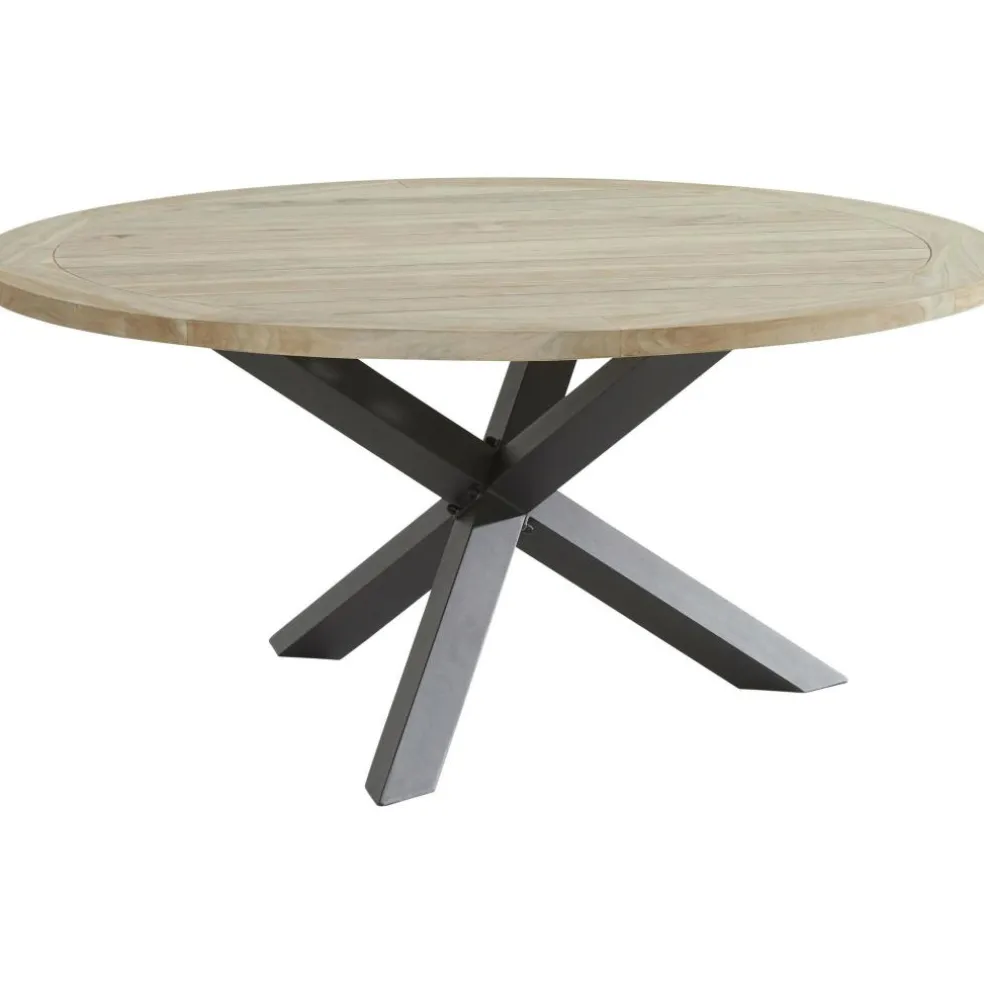 TASTE by 4 Seasons Louvre tuintafel ø 160 antraciet teak