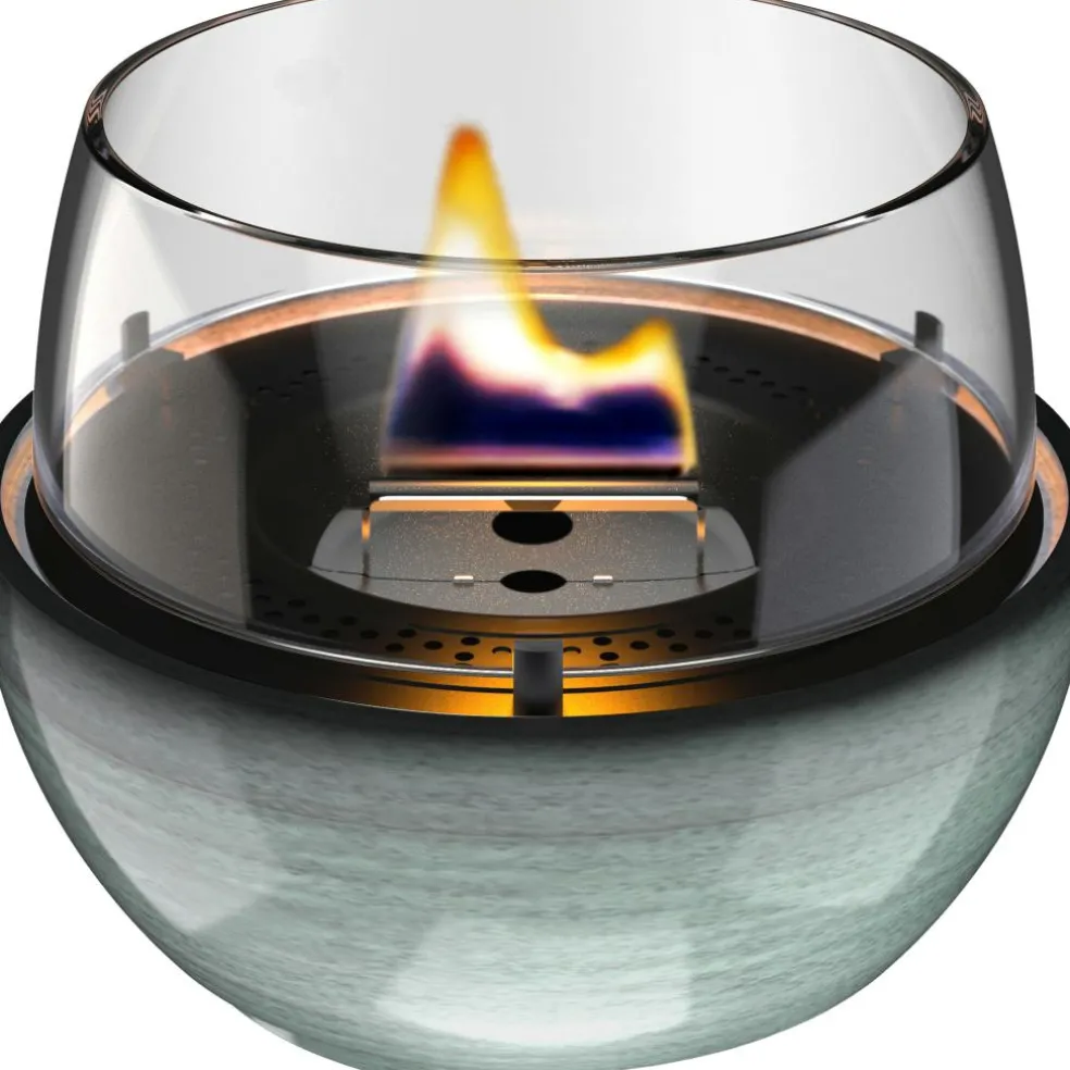 Tenderflame Tulip 14 tafelvuur reactive porcelain green