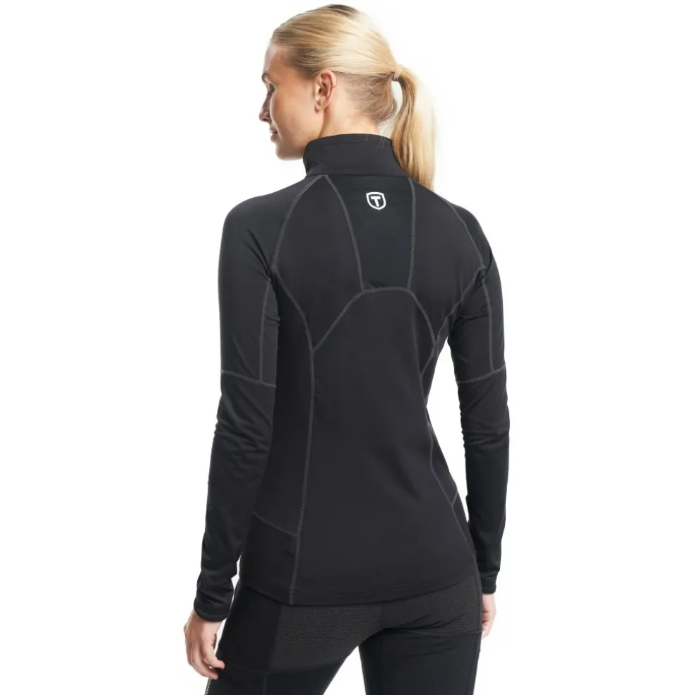 Tenson TXlite Half Zip skipully dames black