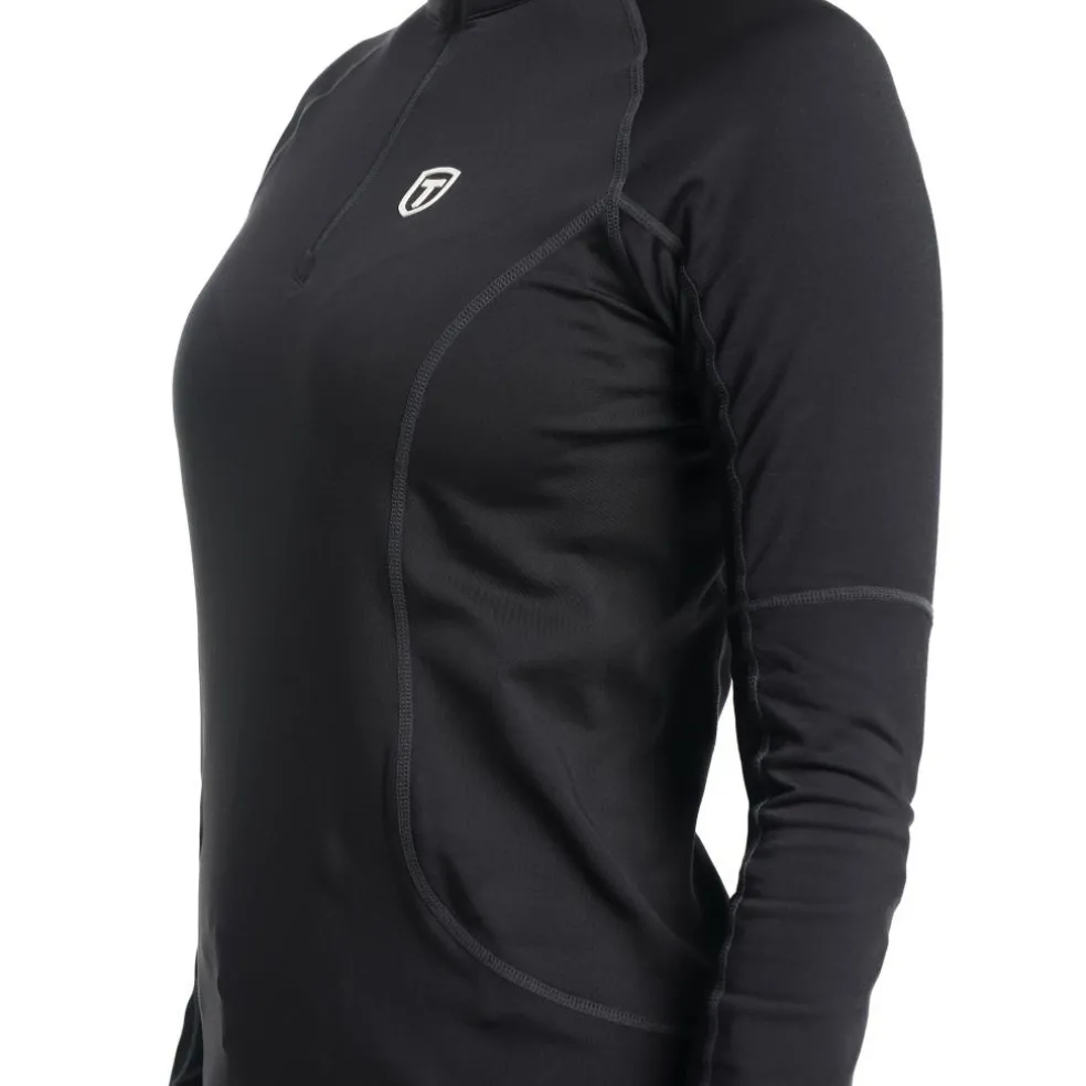 Tenson TXlite Half Zip skipully dames black