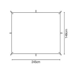 Terra Nova Adventure 1 tarp 245 x 148 cm green