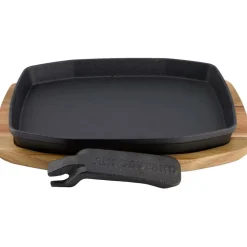 The Bastard  Cast Iron Sizzeling Medium gietijzeren braadpan  met houder