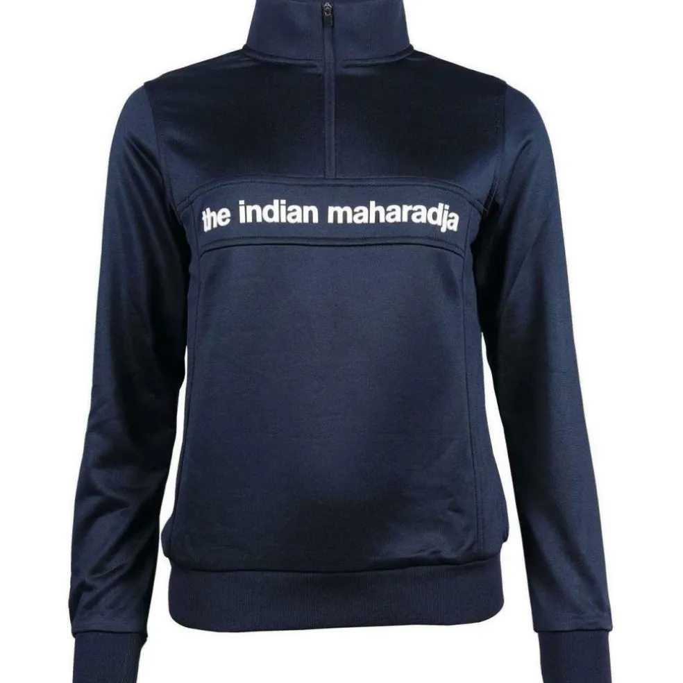 The Indian Maharadja Poly Terry Half Zip hockeytrui dames navy