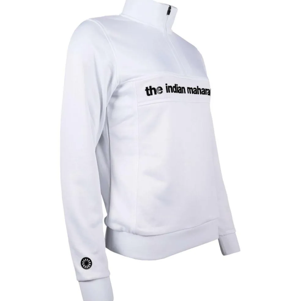 The Indian Maharadja Poly Terry Half Zip hockeytrui dames white