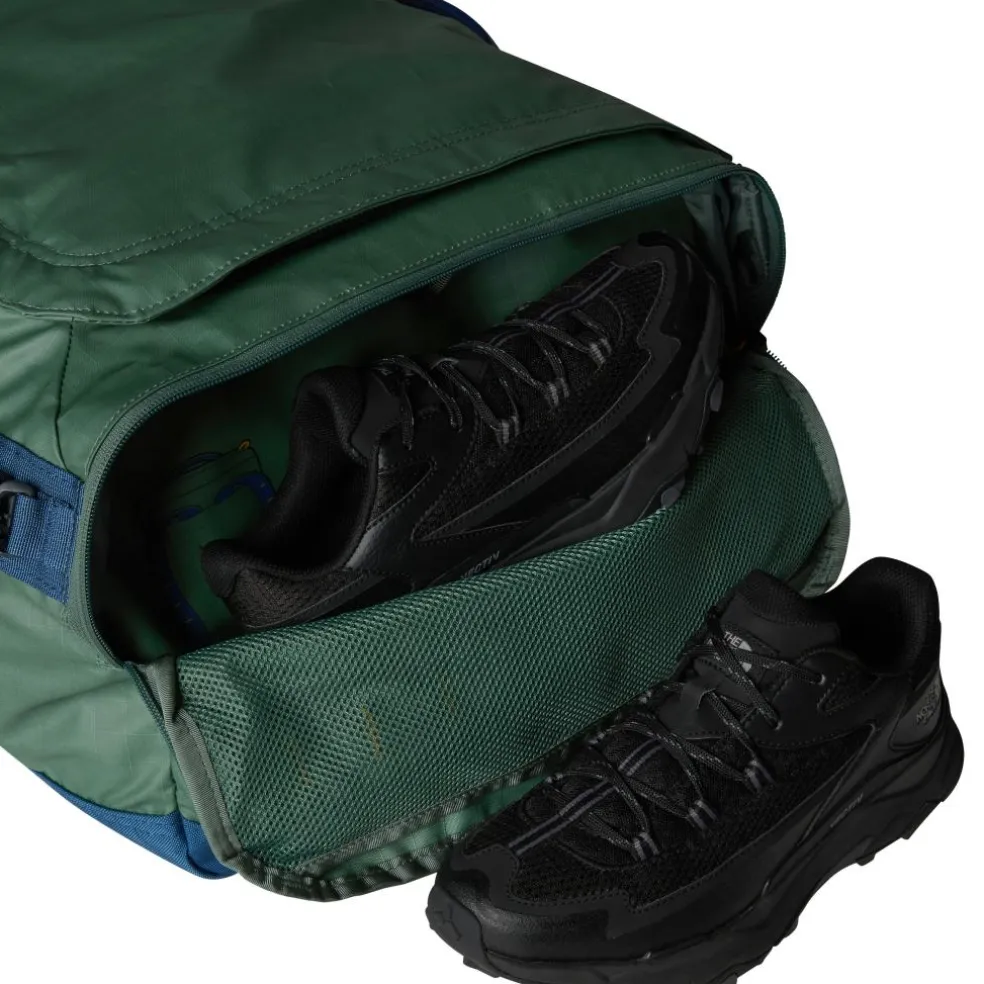 The North Face Base Camp Voyager reistas 62 liter duck green shady blue
