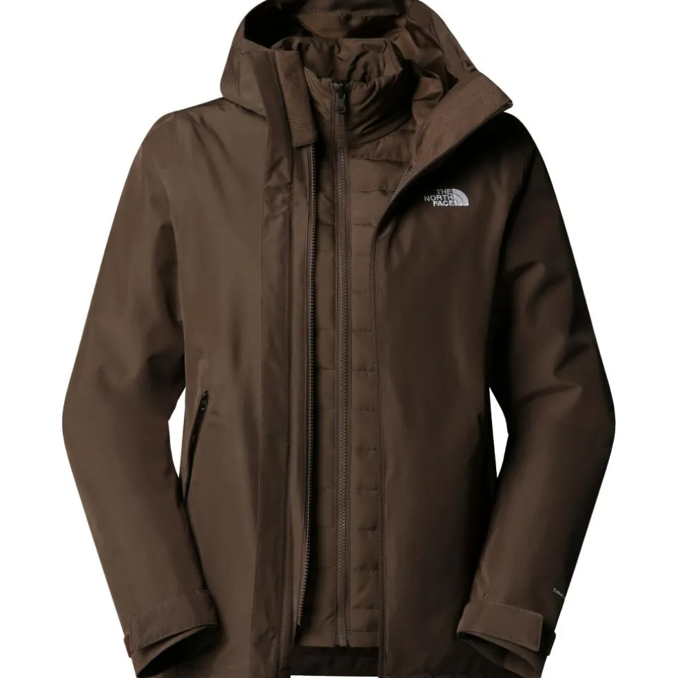 The North Face Carto Mono Triclimate 3-in-1 outdoor jack dames smokey brown